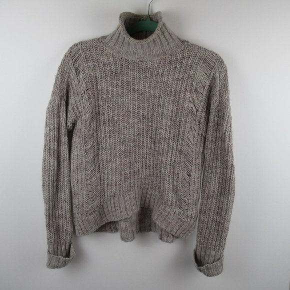 Express Sweaters - Express Wool Mohair Loose Knit Mock Neck Sweater sz S